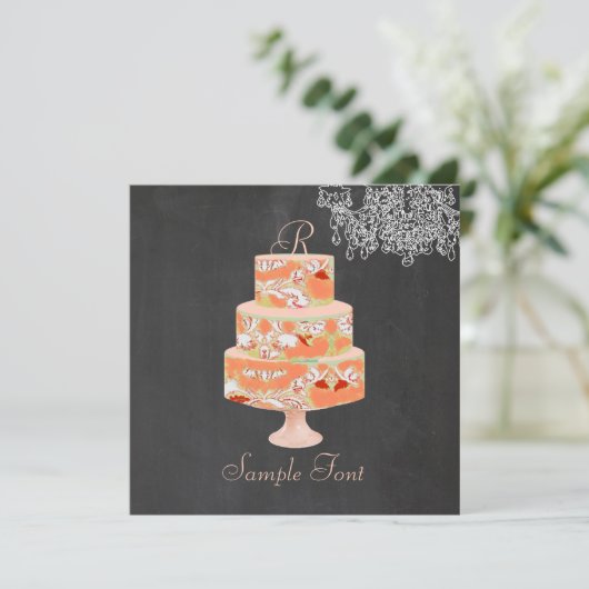 PixDezines Monogram rijst Kaart (Staand voorkant)