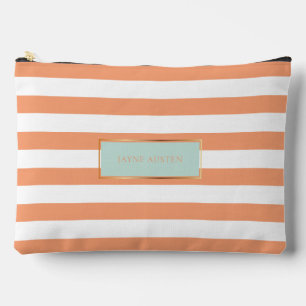 PixDezines Monogram Streep koraal wit Etui