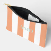 PixDezines Monogram Streep koraal wit Etui (Open)
