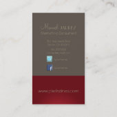 PixDezines Monogram Visitekaartje en retro kleuren (Achterkant)