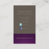 PixDezines Monogram Visitekaartje en retro kleuren (Achterkant)