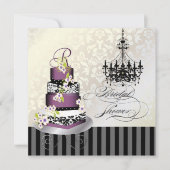 PixDezines MONOGRAM VRIJGEZELLENFEEST/PLUM PUDDING Kaart (Voorkant)