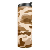 PixDezines Monogram woestijn en camouflage Thermosbeker (Gedraaid links)