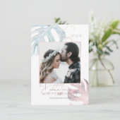 PixDezines MONSTERA BEWAAR DE DATUM Save The Date (Staand voorkant)