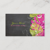 PixDezines monstera bladeren/diy achtergrond kleur Visitekaartje (Achterkant)