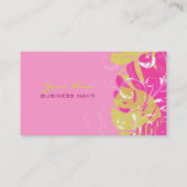 PixDezines monstera bladeren/diy achtergrondkleure Visitekaartje (Achterkant)