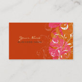 PixDezines monstera bladeren/diy achtergrondkleure Visitekaartje (Achterkant)