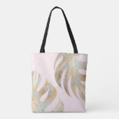 PixDezines Monstera | Iridecent Goud | Doe-het-zel Tote Bag (Achterkant)