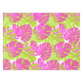 PixDezines Monstera/Neon Pink/Limoen/DIY achtergro Tafelkleed (Voorkant (Horizontaal))