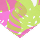 PixDezines Monstera/Neon Pink/Limoen/DIY achtergro Tafelkleed (Gekanteld)