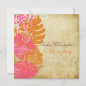 PixDezines MONSTERA/PINK/ORANJE/SWIRLS Kaart (Voorkant)