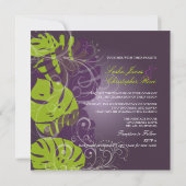 PixDezines MONSTERA+SWIRLS PAARS+GROEN Kaart (Achterkant)