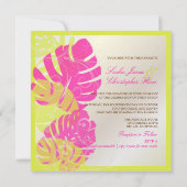 PixDezines Monstera, Tropisch blad + Krullen Kaart (Achterkant)