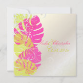 PixDezines Monstera, Tropisch blad + Krullen Kaart (Voorkant)