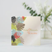 PixDezines Monstera, Tropisch Loof+Kronkels Kaart (Staand voorkant)