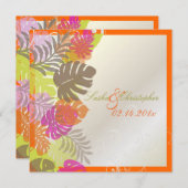 PixDezines Monstera, Tropische oliage+Swirls Kaart (Voorkant / Achterkant)