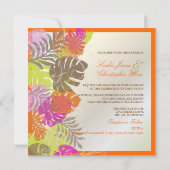 PixDezines Monstera, Tropische oliage+Swirls Kaart (Achterkant)