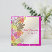 PixDezines Monstera, Tropische oliage+Swirls Kaart (Staand voorkant)