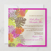 PixDezines Monstera, Tropische oliage+Swirls Kaart (Achterkant)