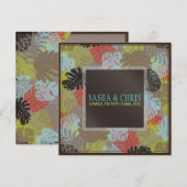 PixDezines Monstera, Tropische olie-/dij-kleuren Kaart (Voorkant / Achterkant)