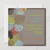 PixDezines Monstera, Tropische olie-/dij-kleuren Kaart (Achterkant)