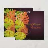 PixDezines Monstera, Tropische olie + Zwemelen Kaart (Voorkant / Achterkant)