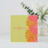 PixDezines Monstera, Tropische olievlek Kaart (Staand voorkant)