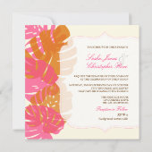 PixDezines Monstera, Tropische olievlek Kaart (Achterkant)