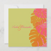 PixDezines Monstera, Tropische olievlek Kaart (Voorkant)