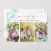 PixDezines Monstera Watercolor|Save the Date Save The Date (Voorkant / Achterkant)