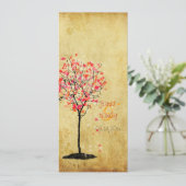 PixDezines  monsterboom/roze+oranje Kaart (Staand voorkant)