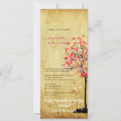 PixDezines  monsterboom/roze+oranje Kaart (Achterkant)