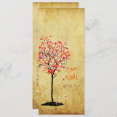 PixDezines  monsterboom/roze+oranje Kaart (Voorkant / Achterkant)