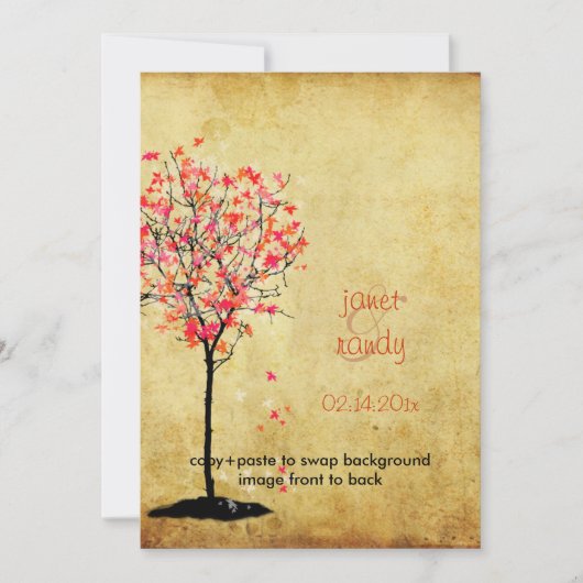 PixDezines monsterboom/roze+oranje Kaart (Voorkant)