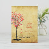 PixDezines monsterboom/roze+oranje Kaart (Staand voorkant)