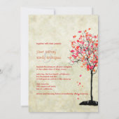 PixDezines monsterboom/roze+oranje Kaart (Achterkant)