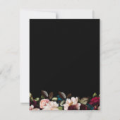 PixDezines Moody Botanical Flowers — Details-kaart Kaart (Achterkant)