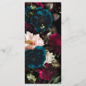 PixDezines Moody Botanical Turquoise Anemoon Burgu Menu (Achterkant)