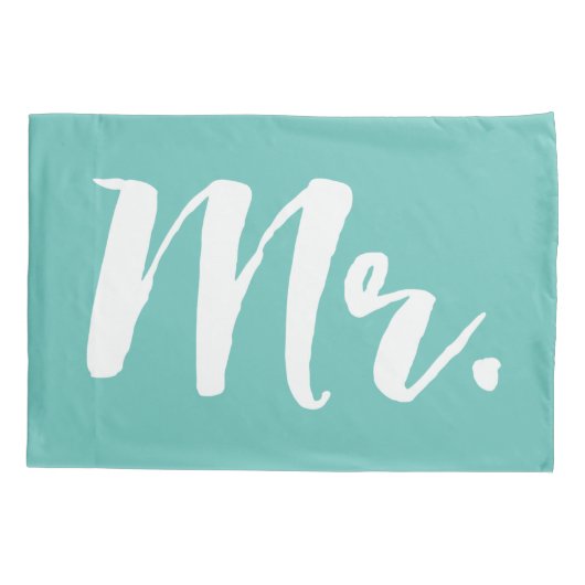 PixDezines mr/mrs/b+w/DIY achtergrondkleuren Kussensloop (Achterkant-Links)