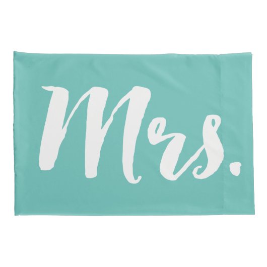 PixDezines mr/mrs/b+w/DIY achtergrondkleuren Kussensloop (Achterkant-Rechts)