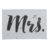 PixDezines mr/mrs/b+w/DIY achtergrondkleuren Kussensloop (Voorkant-Rechts)