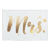 PixDezines mr/mrs/faux Gold/DIY kleuren Kussensloop (Achterkant-Rechts)