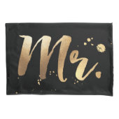 PixDezines mr/mrs/faux Gold/DIY kleuren Kussensloop (Voorkant-Links)