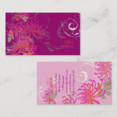 PixDezines mums+wervelingen/doe-het-zelf kleuren Visitekaartje (Voorkant / Achterkant)