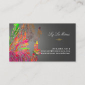 PixDezines murano glass chandelier/DIY kleur Visitekaartje (Achterkant)