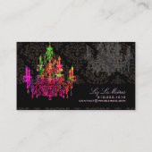 PixDezines murano glass chandeliers/DIY fonts Visitekaartje (Achterkant)