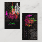 PixDezines murano glass chandeliers/DIY fonts Visitekaartje (Voorkant / Achterkant)