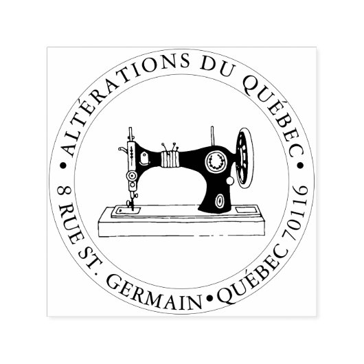 PixDezines Naaimachine Zelfinktende Stempel (Design)