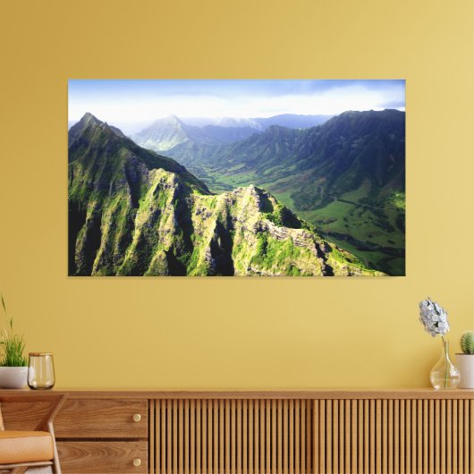 PixDezines napali kust Canvas Afdruk (Insitu (Woonkamer))