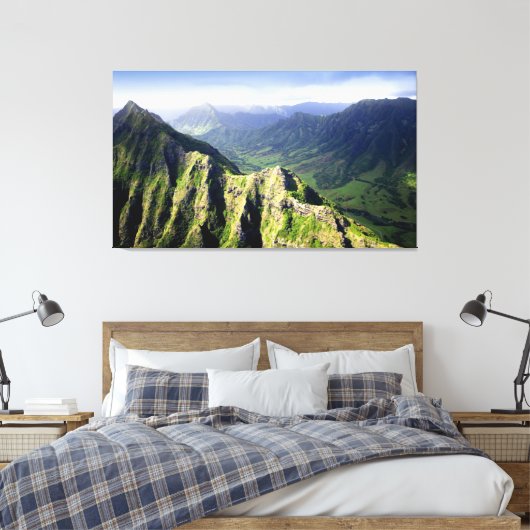 PixDezines napali kust Canvas Afdruk (Insitu (Slaapkamer))
